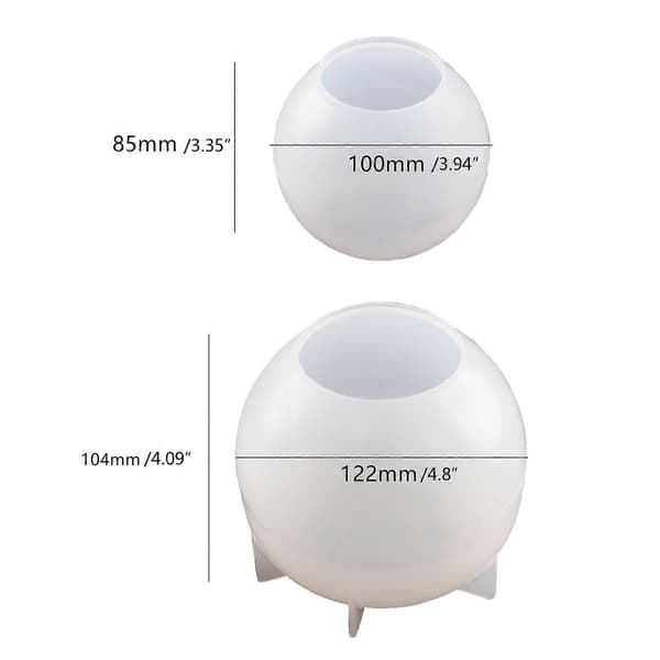 Tealight Holder Resin Molds Silicone Tealight Holder Silicone Molds for Resin Casting Plaster Cement 12cm