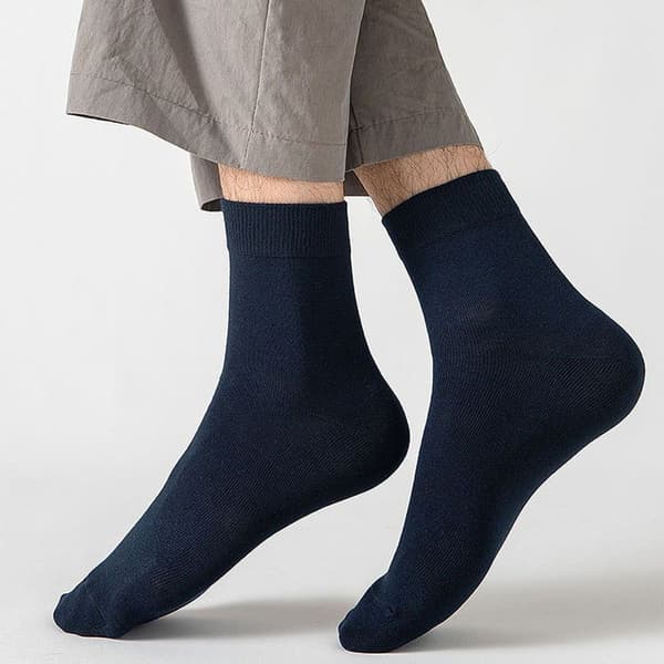 Women's Wool Hiking Socks Warm Winter Thick Warm Crew 2 Navy + 3 Black KLB