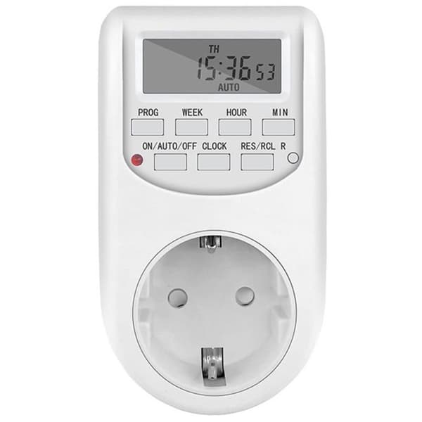 Electric Digital Socket with Timer 220V Programmable Weekly Time Control EU