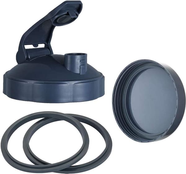 Blenderfæste, 6 dele, erstatningskopper til NutriBullet 600w/900w, 32oz/24oz med låg og pakning