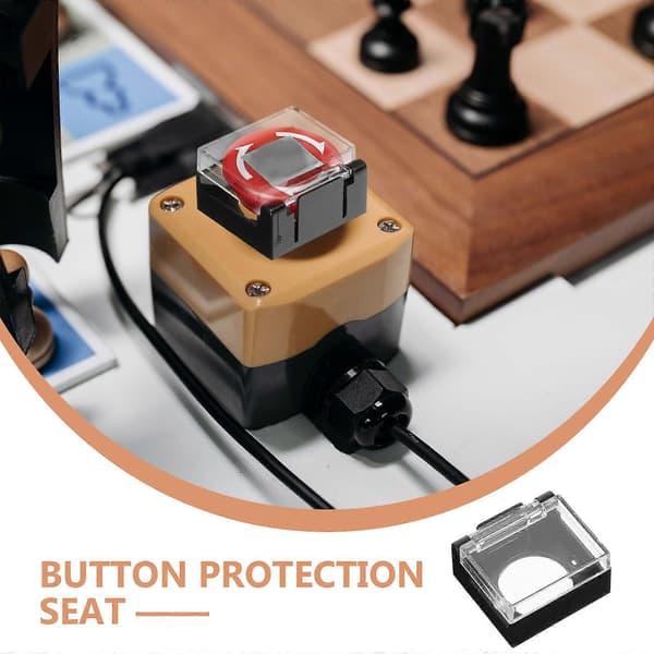 10 Pcs Push Button Switch Guards Safety Switch Covers Push Button Plastic Protectors