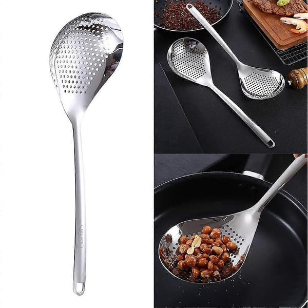 Stainless Steel Colander Efficient Scooping Quick Liquid Drainage Easy Rinsing and Cleaning
