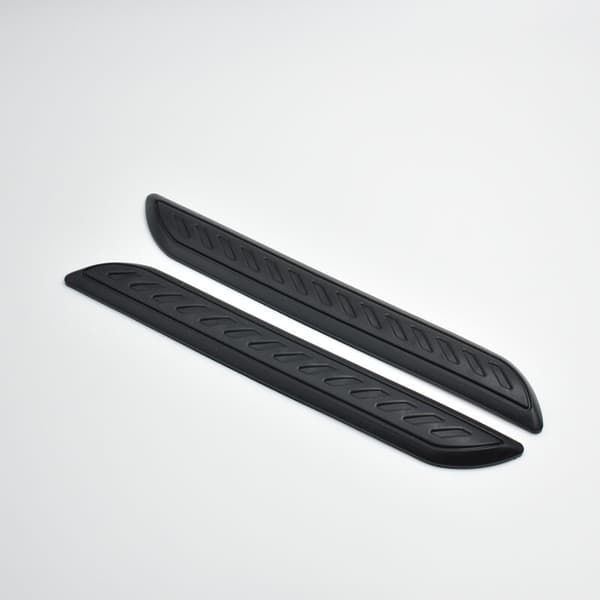 2x Karbonfiber gummibeskytter for bilstøtfanger, hjørne, foran