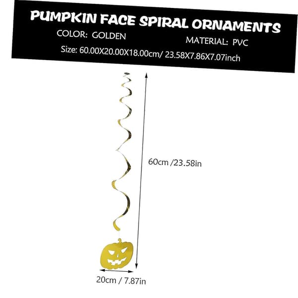 5 st Halloween Takdekoration Spiralgirlang - Festtillbehör