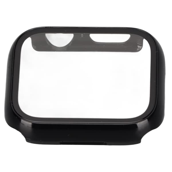 Protective Watch Case with Full Coverage HD Tempered Glass Screen Protector for IWatch Series 7 2021 41mm Black
