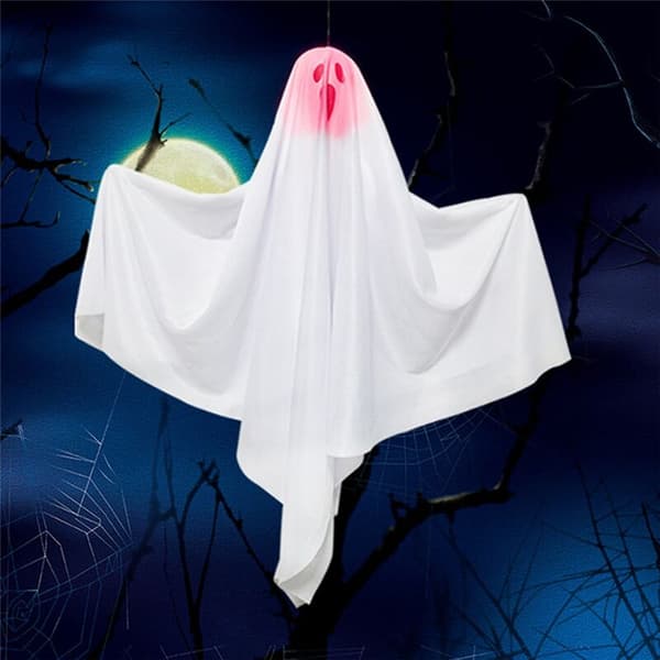 Halloween Ghost Hanging Decorations Halloween Hanging Decorations Light Up White Flying Ghosts Wood Window Wall Scary Ornament