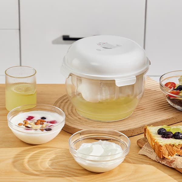Hjem Gresk Yoghurt Sil Stor Kapasitet Mat Sil Kopp Kjøkkenutstyr Hvit White