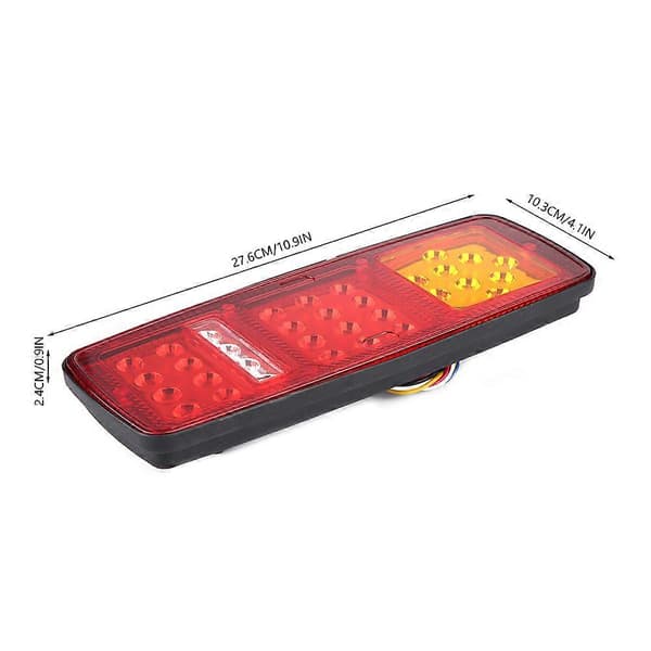 1 par LED-indikatorlys baklys bremselys ryggelys for 12V tilhenger lastebil bobil