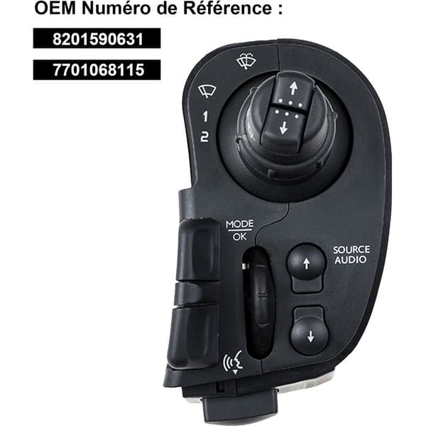 Comodo vindusvisker for Clio 3 Modus Kangoo 2 Radiokontroll Blinklys 7701068115 8201590631