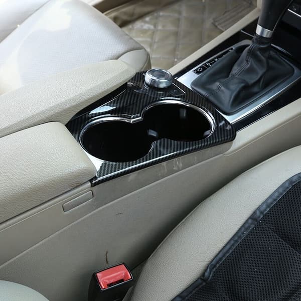 ABS Fiber Console Cup Holder Frame Cover Trim for X204 2008-2015 Car Interior Accessories