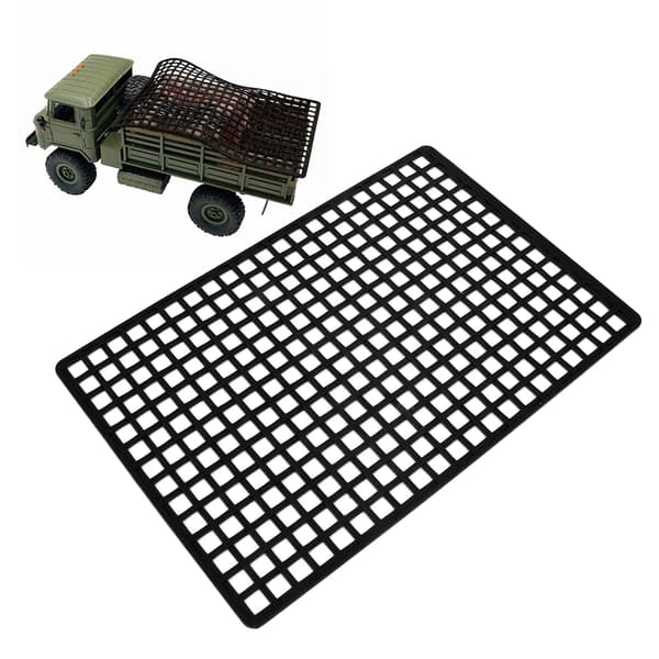 Simuleringsgummi vinduesbagagenet tilbehør til aksial til RC Crawler bil sort
