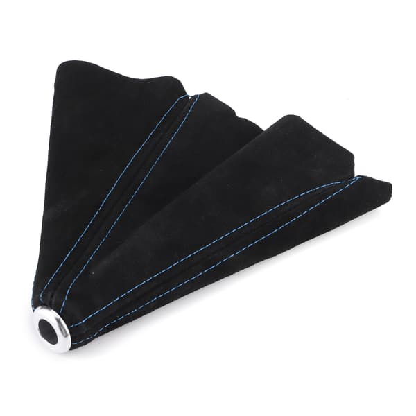 Gear Shift Dust Cover Gaiter Car Interior Suede Universal for Most Vehicles Blue Stitching