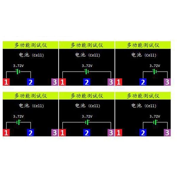 Multifunktionstester, LCR-TC1 TFT Transistortester Diode Triode Kapacitansmåler NPN PNP MOSFET, Farverig Display Pocke