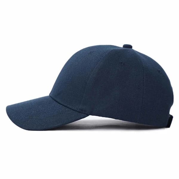 Mørkeblå Caps Sport Strapback Borrelås Blå Marineblå One Size