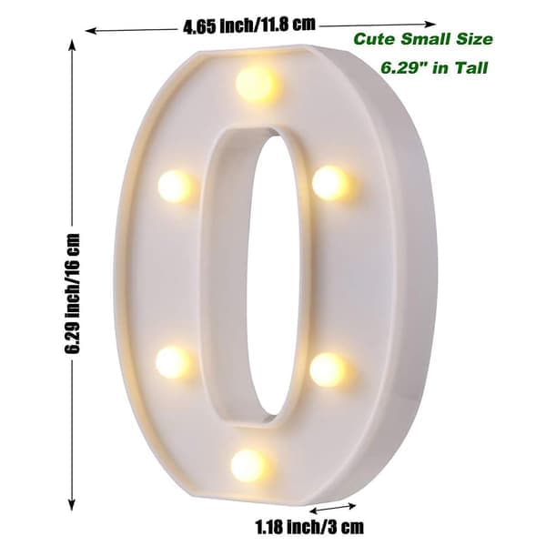 ZHOUBA LED Bogstavlampe Switch Design Vandtæt Alfabet Bogstav Natlys til Festklub Bar E E E E