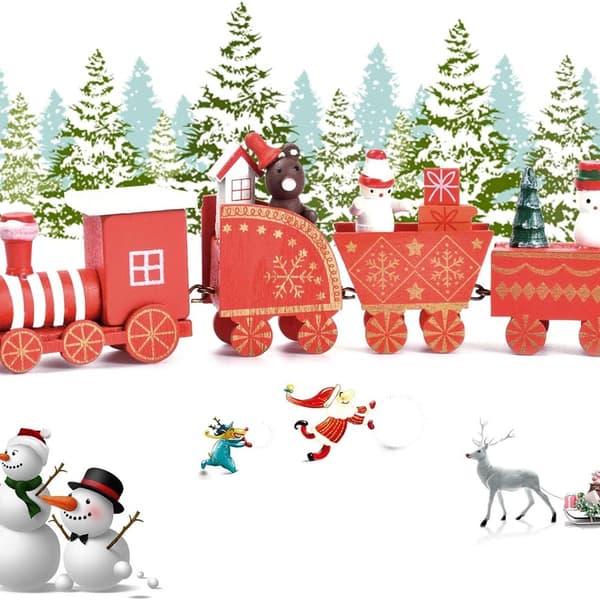 Miniatyrträtog, togjulepynt, julepynt, KLB