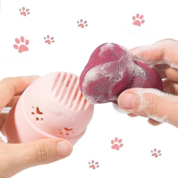 Silikone svampeholder til makeup, 2-pak