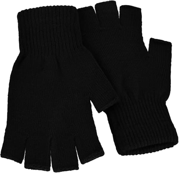 SVARTA TERMISKE FINGERVANTAR -