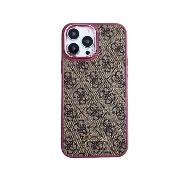Guess 4G Charms Cover & Beskyttelse til iPhone 13 Pro Max - Brun