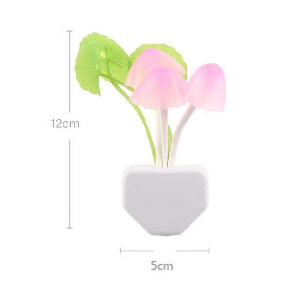 Mushroom Night Light Cute Light Control Night Lamp for Bedroom Nursery US Plug 110‑240V