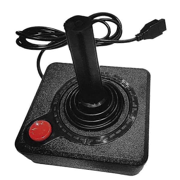 Gaming Joystick Controller For 2600 Games Rocker With 4-Way Lever And Single Action Button Retro Gamepad