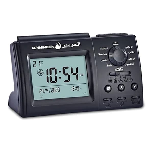 Azan Prayer Clock Automatic Islamic Prayer Reminder Clock Muslim Digital Table Clock for Church Home Temperature