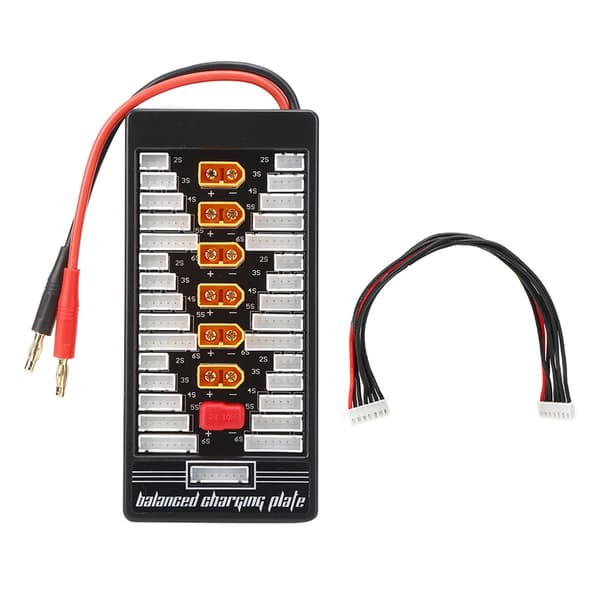 XT60 4.0 Bananplugg Parallelt Ladebrett RC Batteriladebrett Para Board Svart