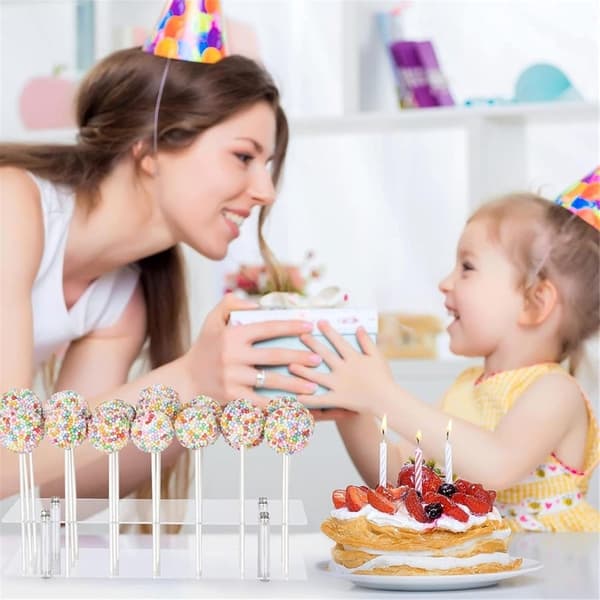 Cake Pop Bageform - 21 Huller - Slikkepind Displaystativ - Slikkepind Holder - Cake Pop Maker - Cake Pop Sæt - Cake Pop Holder - Cake Pop Pinde ...