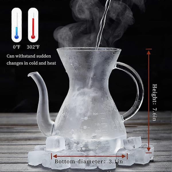 Hell over kaffetrakter, kaffekanne i glass, manuell kaffedryppbrygger, hell over kaffe, hell over