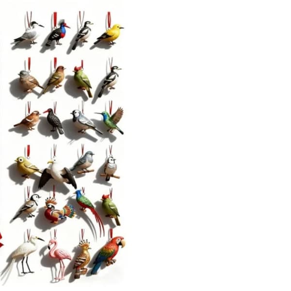 Mystery Box, Christmas Decorations, Acrylic Pendants - Medieval Cat, 2D, 24 Pieces