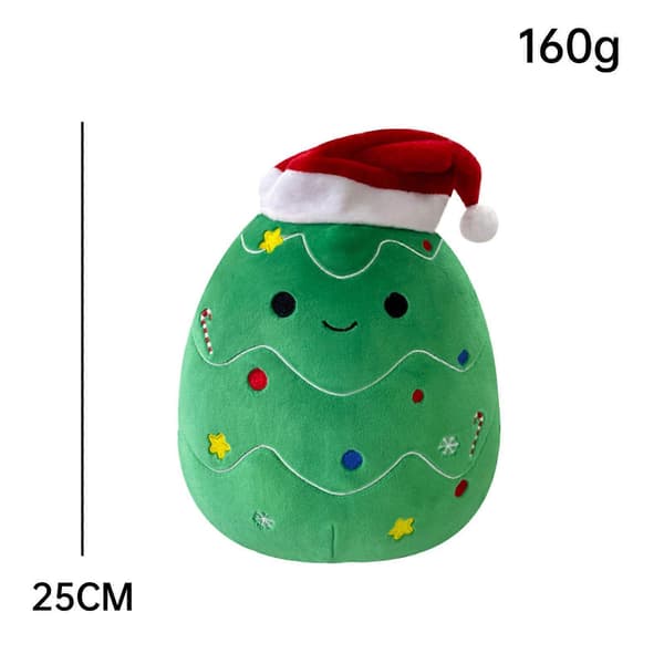 Plyschtomte Jul Snögubbe Leksak Prydnadskudde Jul Älg Capybara Hemkudde Julgran Christmas Tree