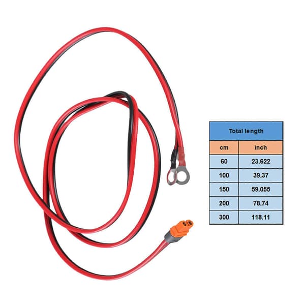 XT60i hun til O-ringe terminalkabel 12AWG til UAV-batteri og solpanelstationsforbindelseskabel 1m 1m