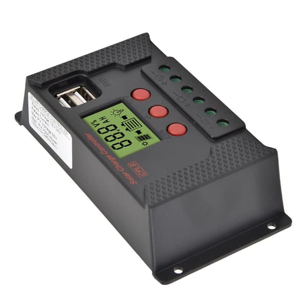 40A bærbar solcelleladerkontroller 12V 24V PWM automatisk KLB