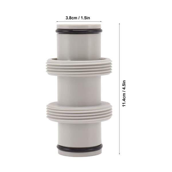 Poolslangeadapter 1,5 tommer til 1,5 tommer lige kobling poolslangeforbindelse poolgevindslangeforbindelse til Intex