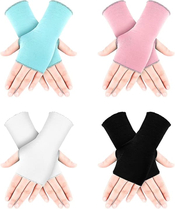 UV-beskyttelseshansker Håndleddslengde Solbeskyttelse Kjørehansker Unisex Fingerløse