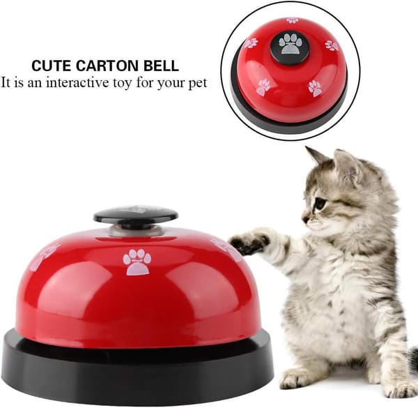 (White) Animal Training Bells, Strong Durable Cute Cartoon Animal B