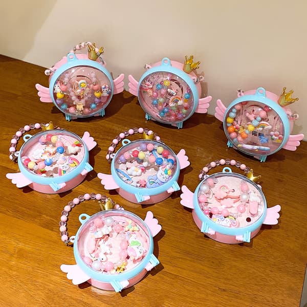 New Cartoon Kids Necklace Set, Back to School Gift, #5 Cute Pony Set [Includes Box] #5 Cute Pony Set [Includes Box]