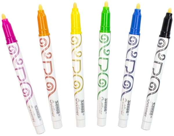 Sense Outliner Metallic 6-pakning