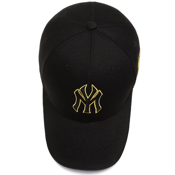 Svart og hvit broderi-justerbar baseballcaps golfhatt Moto