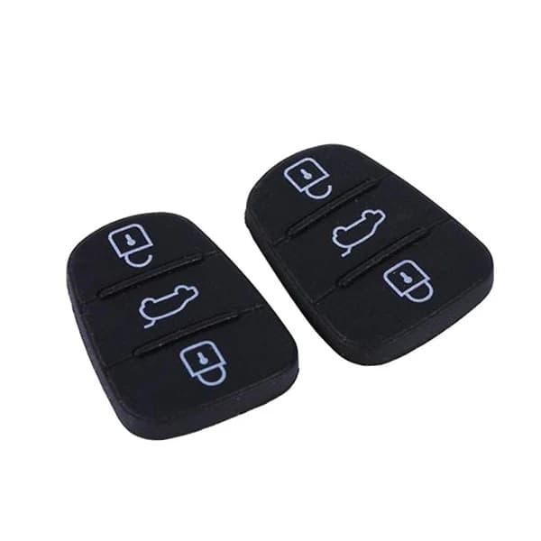 2 practical car key shells 3 buttons foldable remote control case for Hyundai I10 I20 I30 (black)