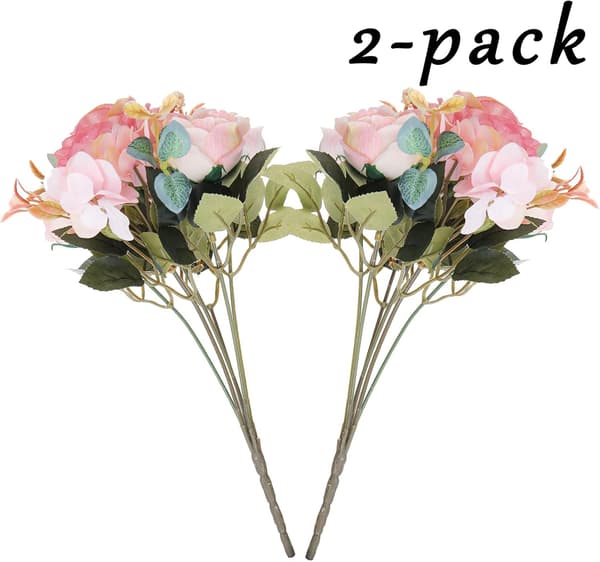 Artificial Flower Bouquets Peonies Artificial Flowers for Wedding Bride