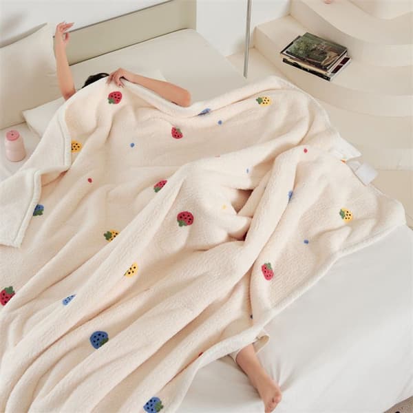 Letvægts termisk polyester tyk tæppe, blødt, queen size