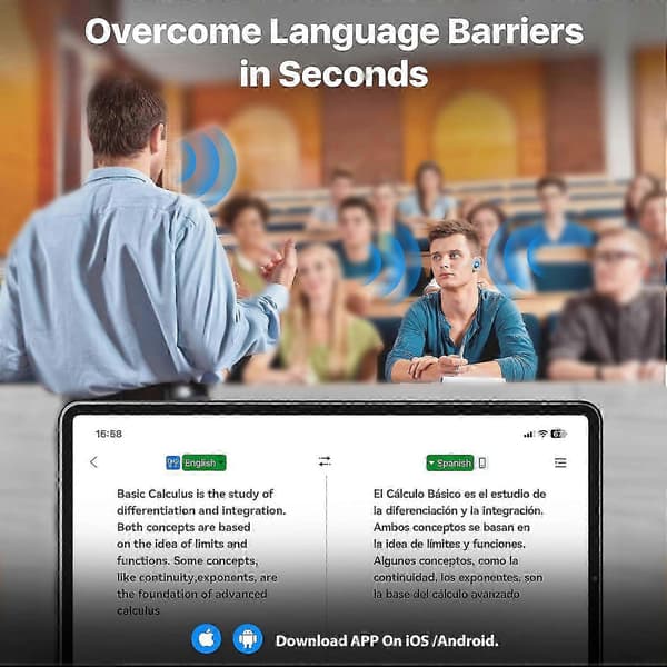 AI Language Translator Headphones 144 Languages Real-time