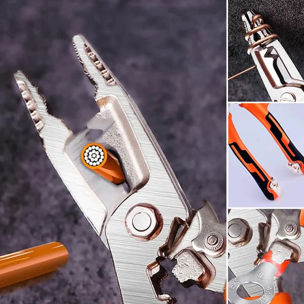 Heavy Duty Cable Cutter Adjustable Multi-function Wire Stripping Tool for Wire Repair Tongs tongs