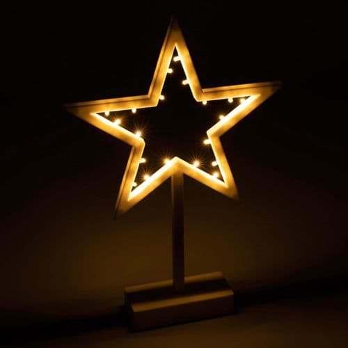 20 LED Decorative Light Star Cold Warm White Christmas Star Decorative Star