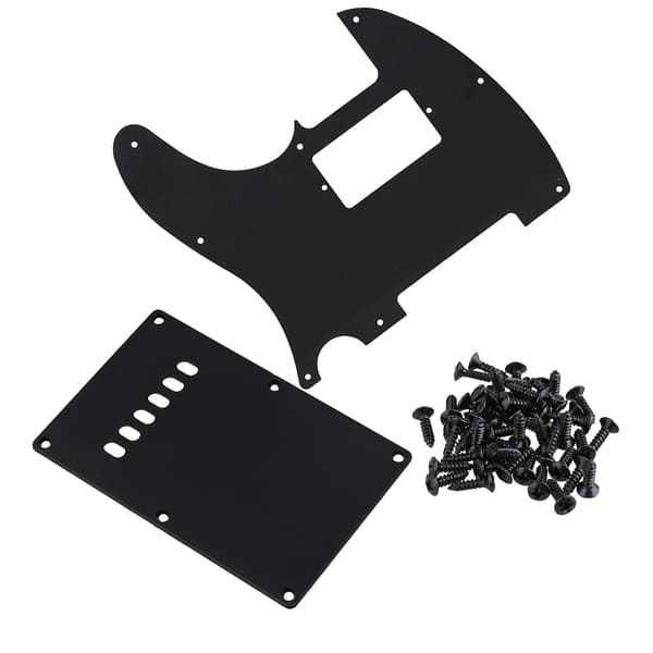 Elgitar 8-hulls H plekterbrett med monteringshull for pickup og bakplate-sett