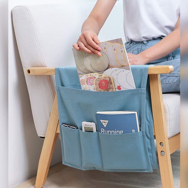 Sofafotellorganisator, fjernkontrollholder, sofaarmstødcaddy