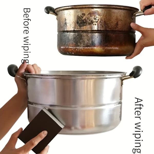 1/3/6/9-pack Magic Sponge - Sponge for cleaning pot bottoms - Rust removal and decontamination - Cleaning (3 pcs)