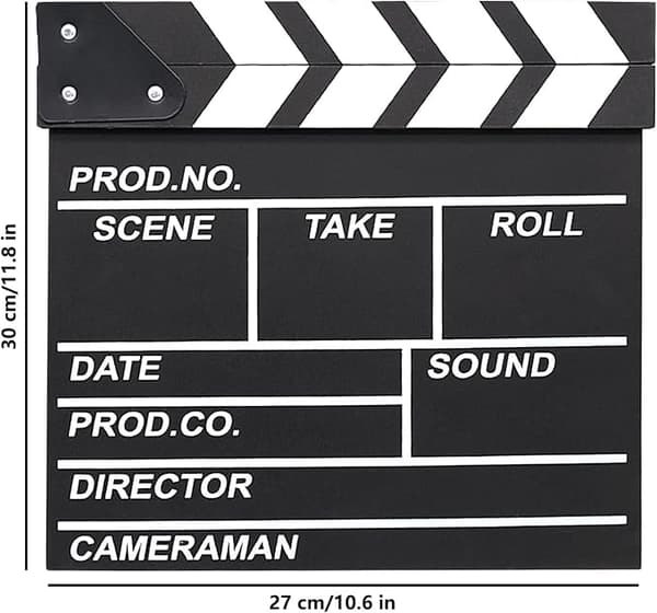 30 * 27CM film director's board clapperboard, recording props and