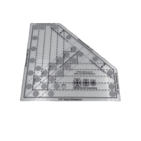 Sewing Drawing Template Diamond Shape Acrylic Stencil Ruler Guide Free Motion DIY Quilting Sewing Tool with Grid 2 2